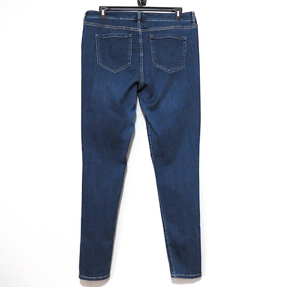 Lane Bryant Dark wash Mid-Rise Super-Stretch Skinny Jeans Size 18L - Picture 3 of 14